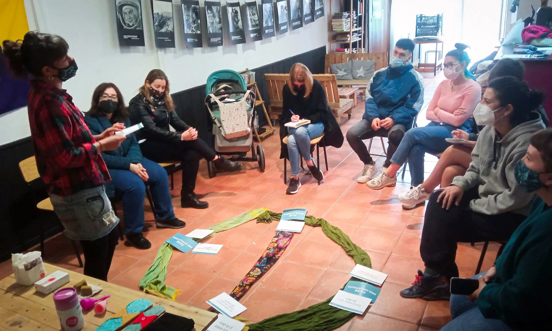 Taller de menstruació del projecte Circulars