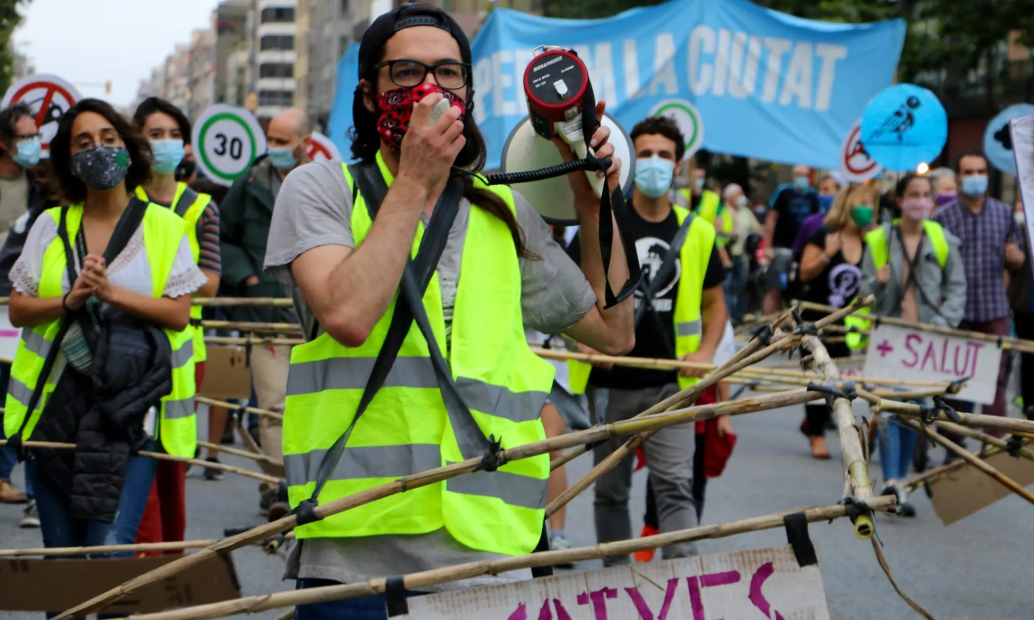 Manifestació del juny de 2020 en denúncia de l'emergència climàtica.