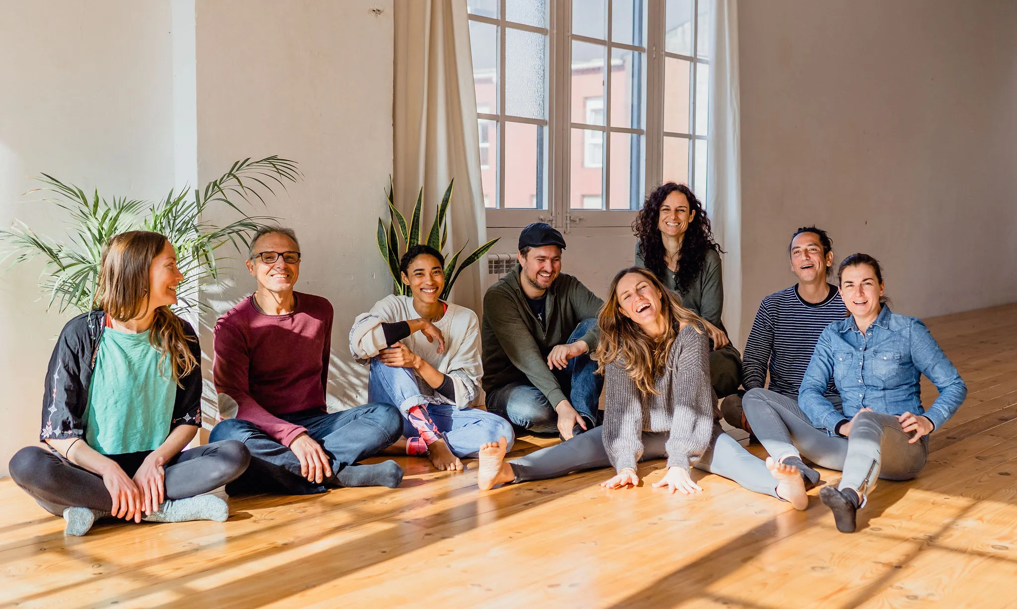 Sòcies de la cooperativa Yoga Alegre.