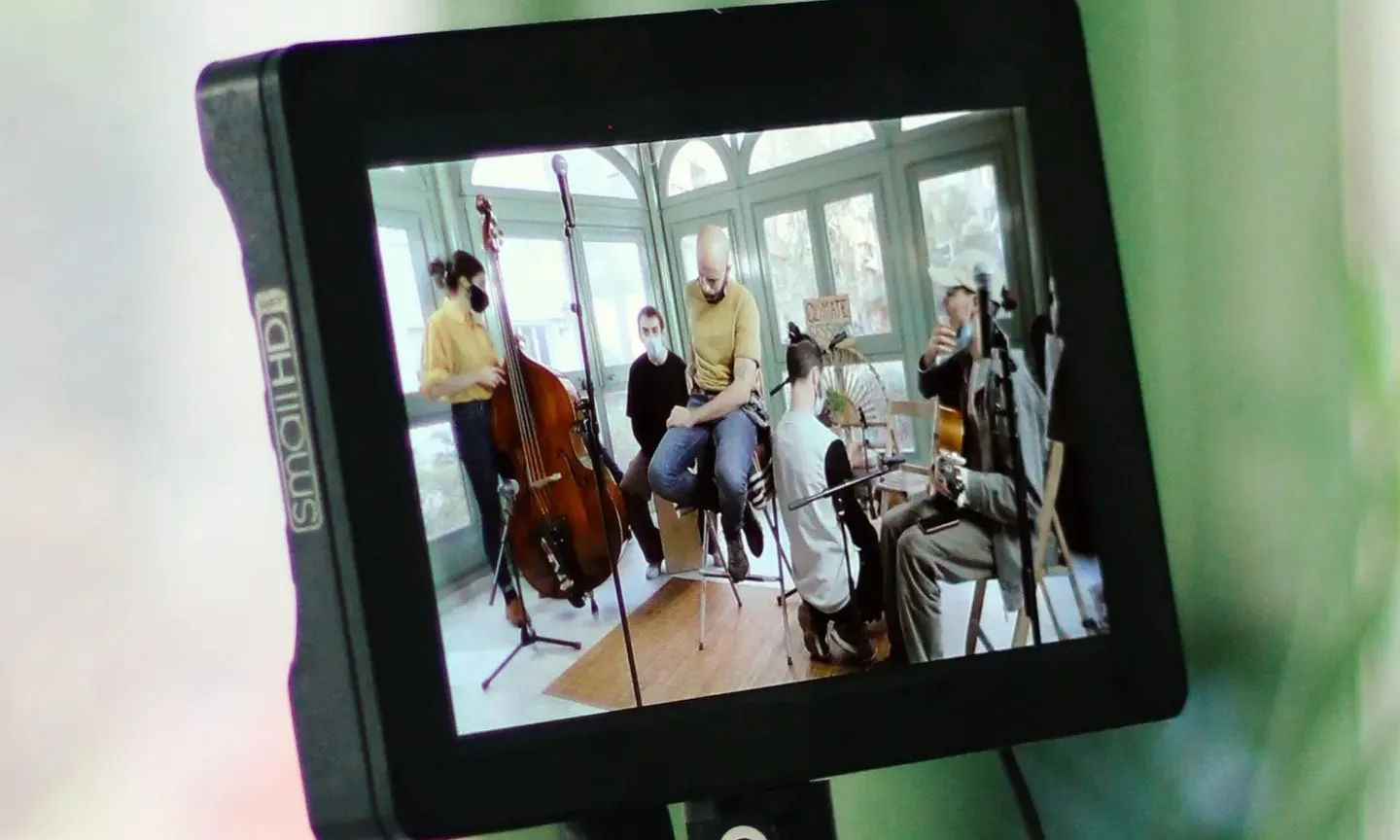 Producció de Climate Sessions de 'Morirem d'aquí a pocs anys', de Pol Gise. Font: Instagram @climatesessions Climate Sessions