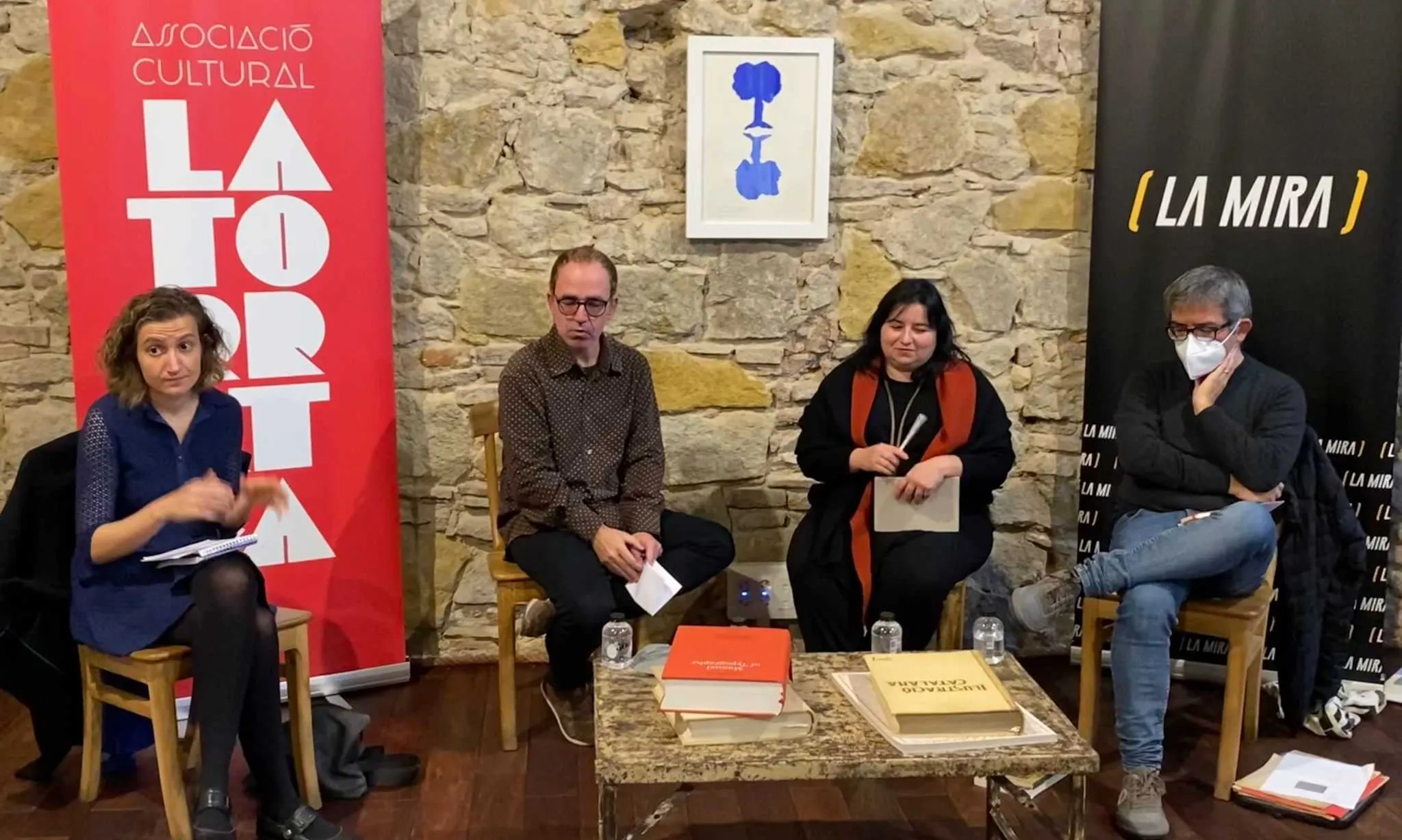 Imatge d'un dels col·loquis de la jornada 'Llegir periodisme. Quins periodistes han de llegir els periodistes catalans?'.