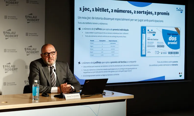 Jaume Torrabadella a la presentació de La Dooble.