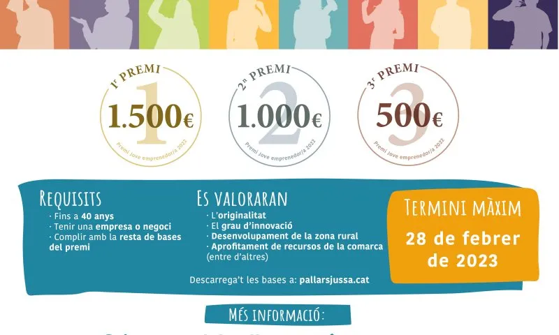 Cartell premi Jove Emprenedor. Font: Consell Comarcal del Pallars Jussà