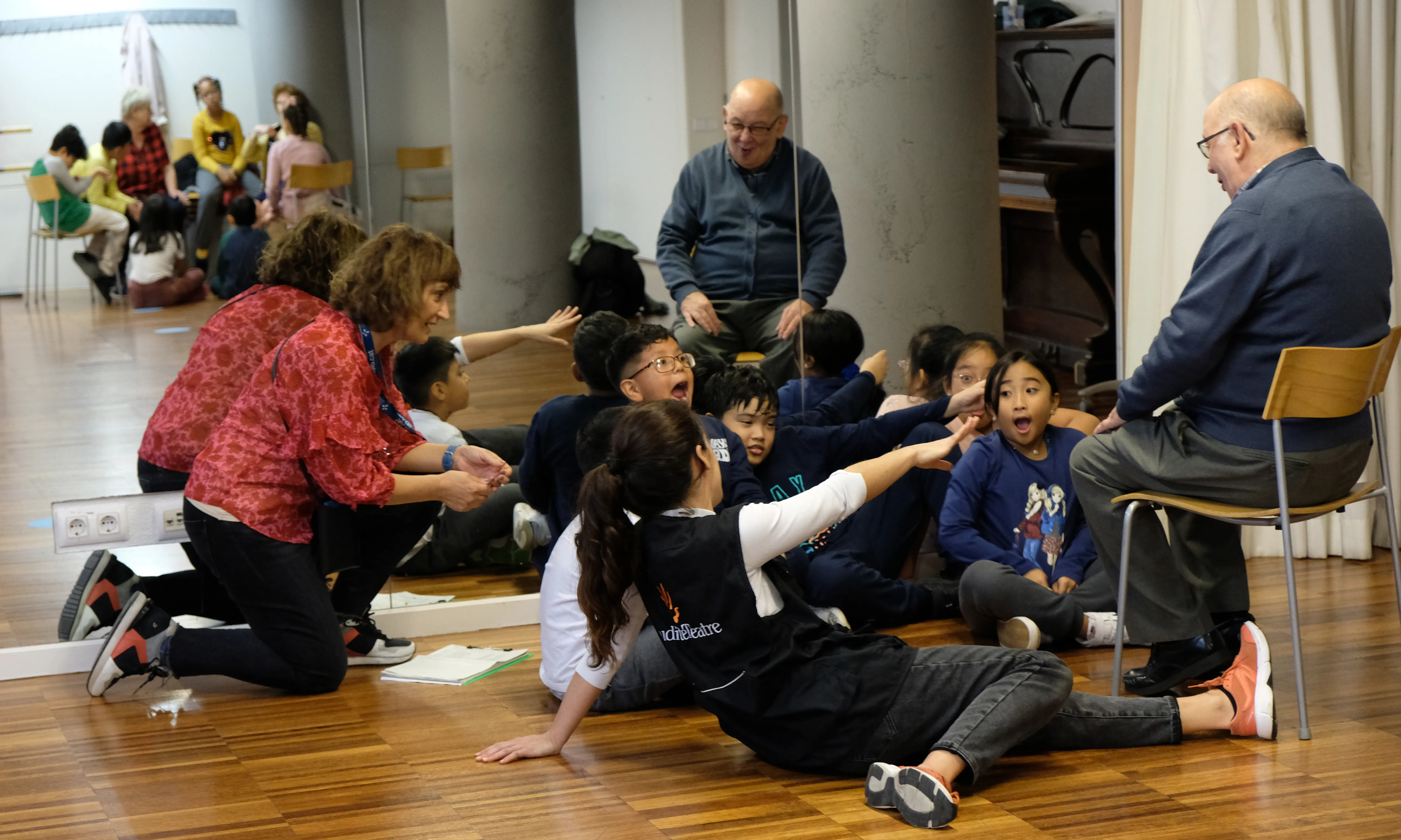 Eugenia Delgado, directora de Plàudite Teatre, explica que l'impacte és molt positiu gairebé des del principi dels projectes.