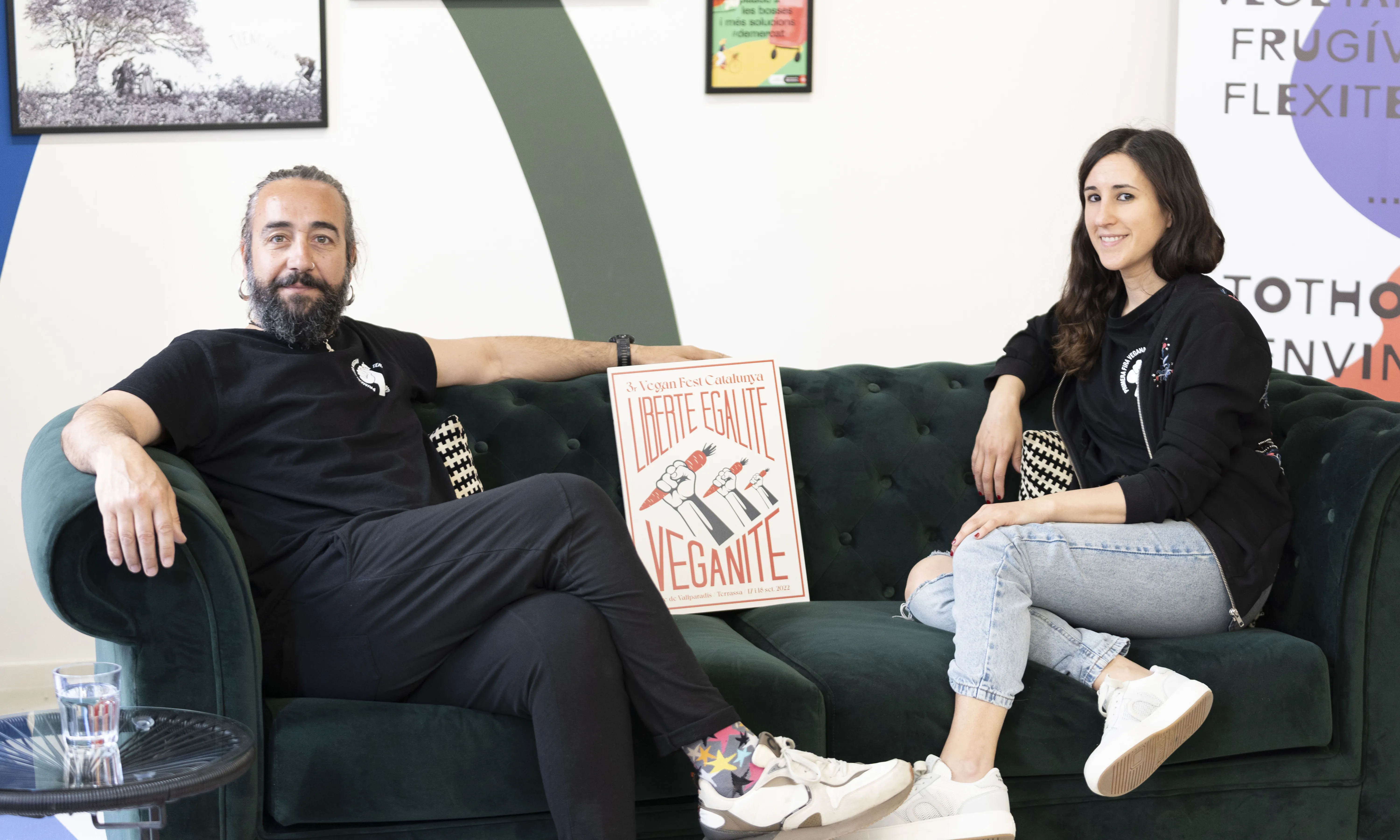 Juanjo León i Anna Garcia, fundadors de l'Associació Vegana de Catalunya