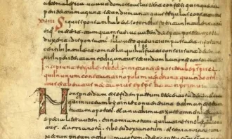 Pergamí amb text antic