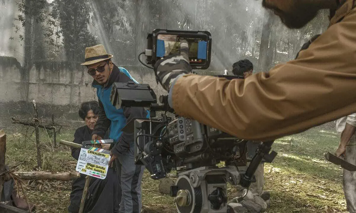 Imatge del rodatge de 'Chuzalongo' a l'Equador en la qual participa Clack Audiovisual.