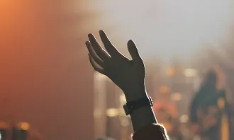 Mà enlaire en un concert. Font: Free-Photos a Pixabay 