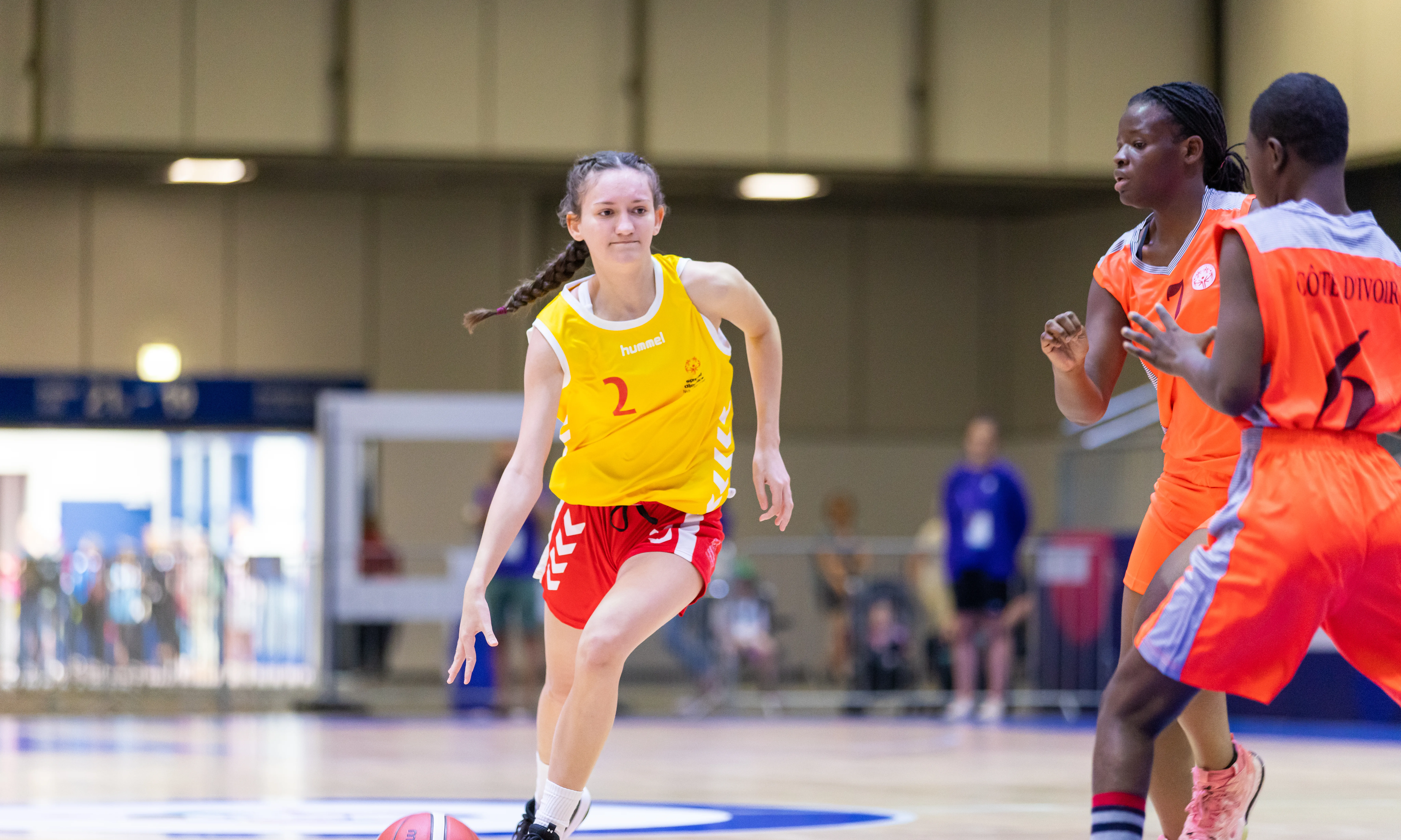 Partit de bàsquet unificat 5x5 a l'edició d'enguany. Font: Special Olympics World Games Berlín 2023