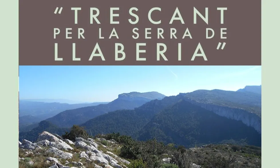 Cartell sobre la xerrada ‘Trescant per la Serra de Llaberia’. 