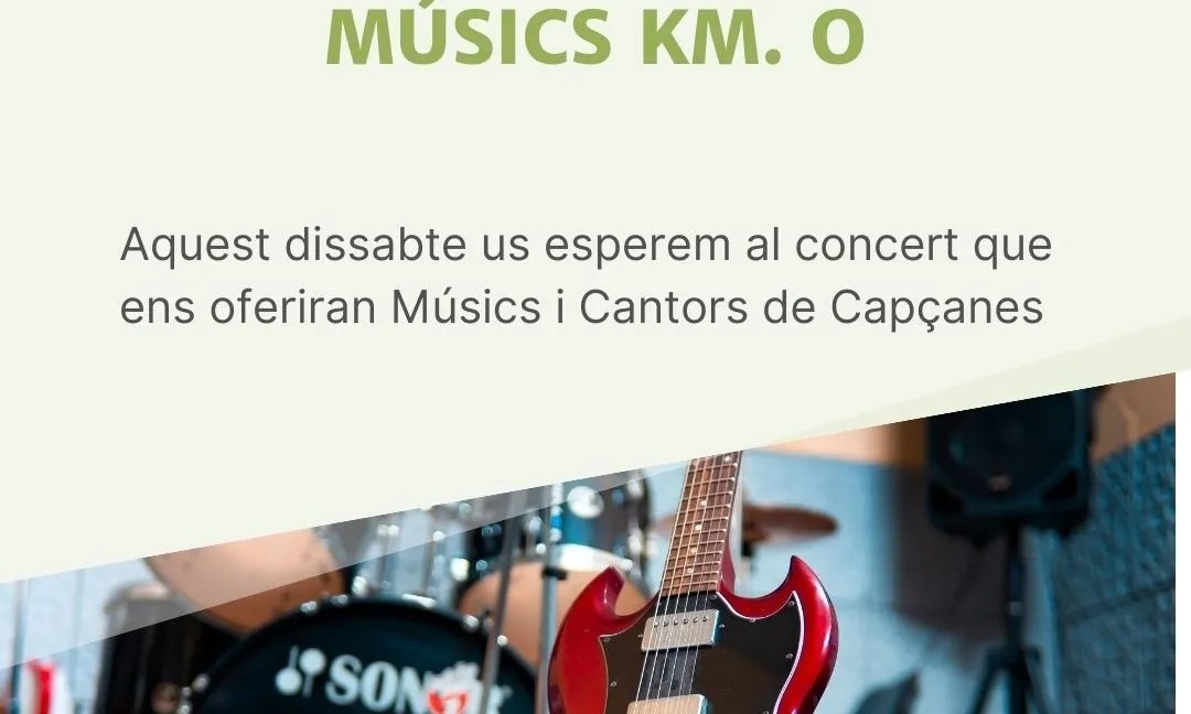 Cartell del concert ‘Músics Km.0’.