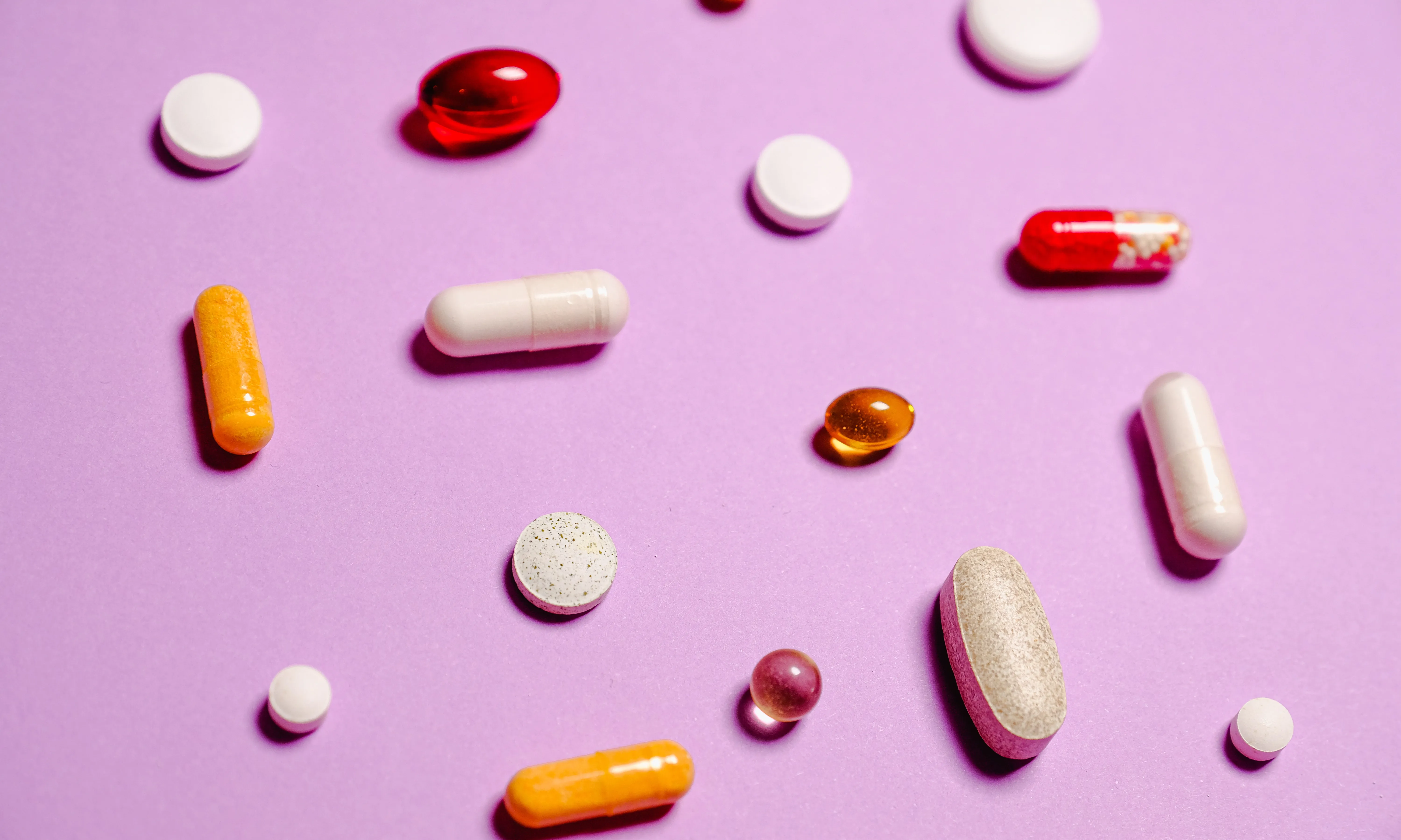 Pastilles variades. Font: Pexels - Anna Shvets