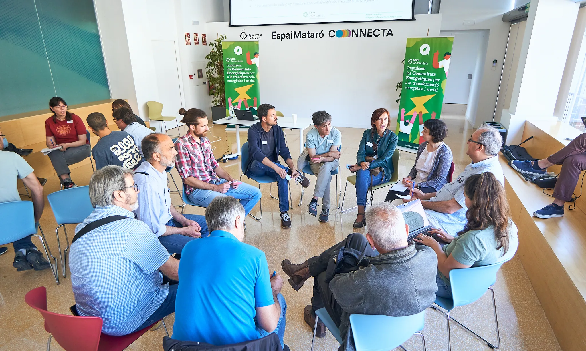 Un moment de la Primera Trobada de Comunitats Energètiques de l’Economia Social i Solidària de Catalunya, que Som Comunitats va organitzar a Mataró.
