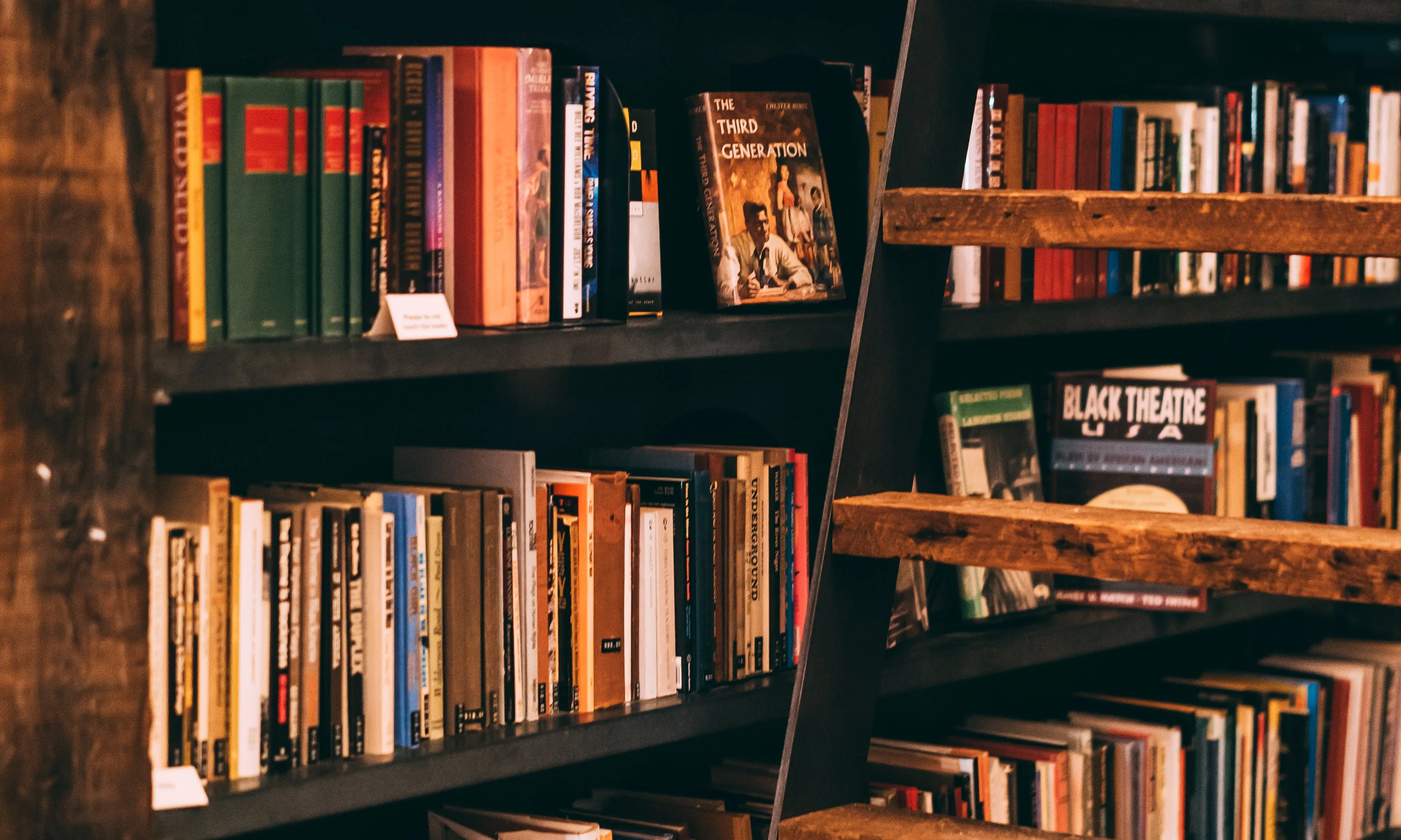 Biblioteca amb llibres a les lleixes. Font: Pexels - Ricky Esquivel