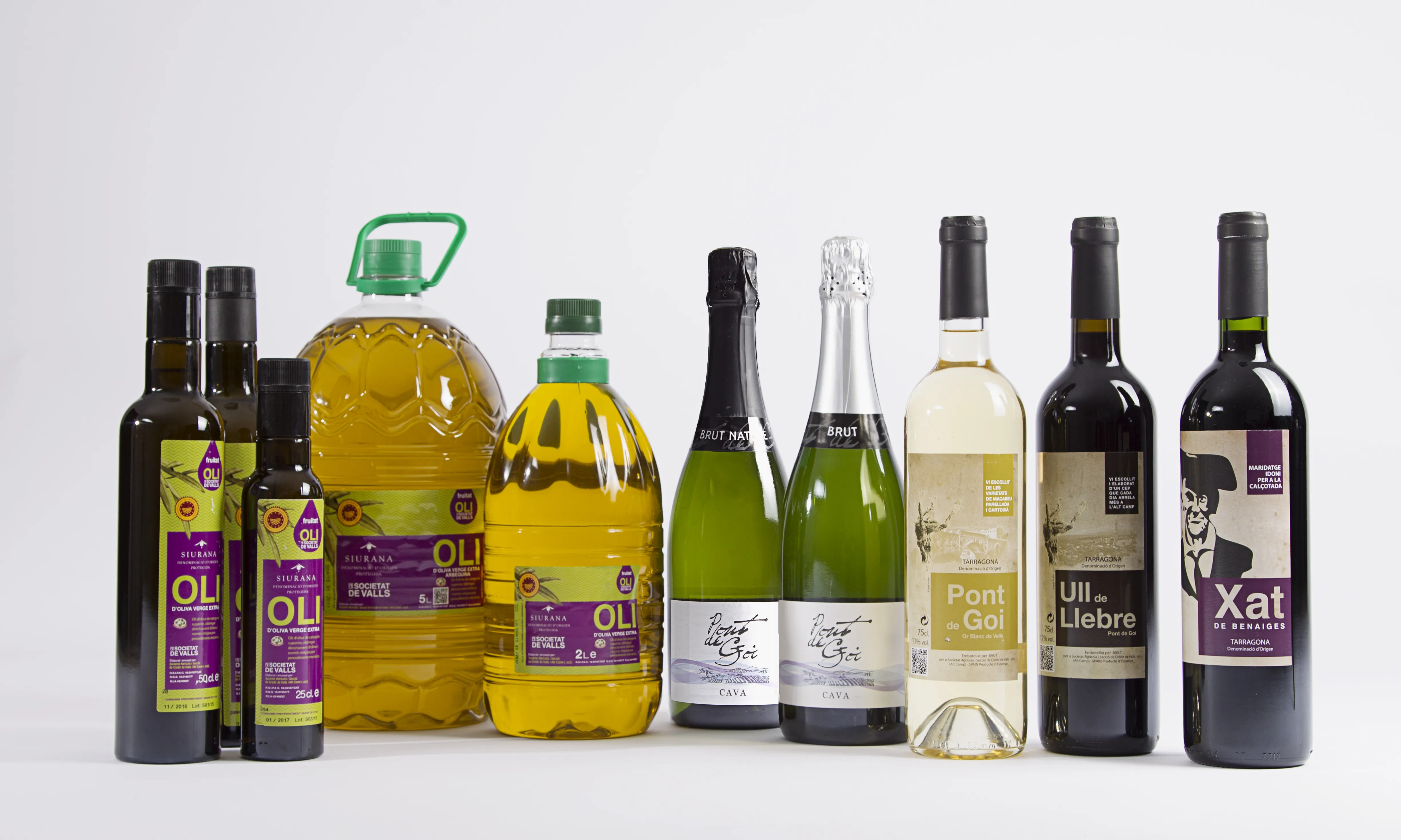 Oli, cava i vi de la Societat Agrícola i Secció de Crèdit de Valls