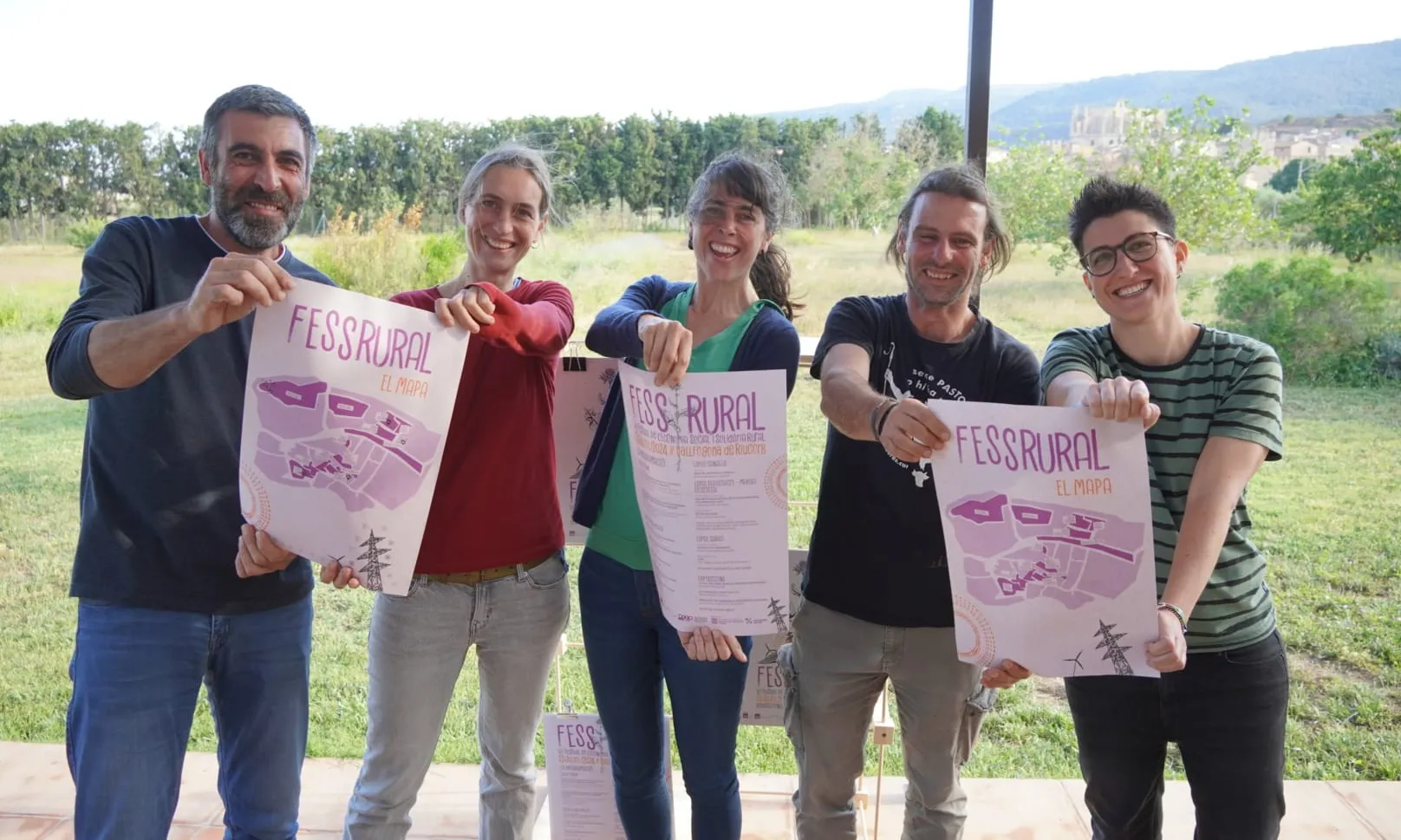 Membres de l'organització de la 5a edició del Festival de l'Economia Social i Solidària Rural