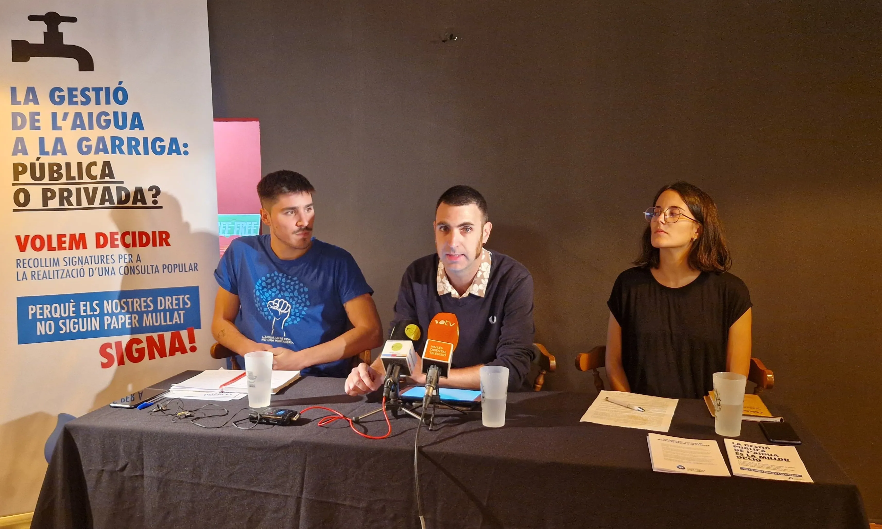 La Plataforma Aigua Pública la Garriga reclama una consulta popular sobre el model de gestió de l'aigua.