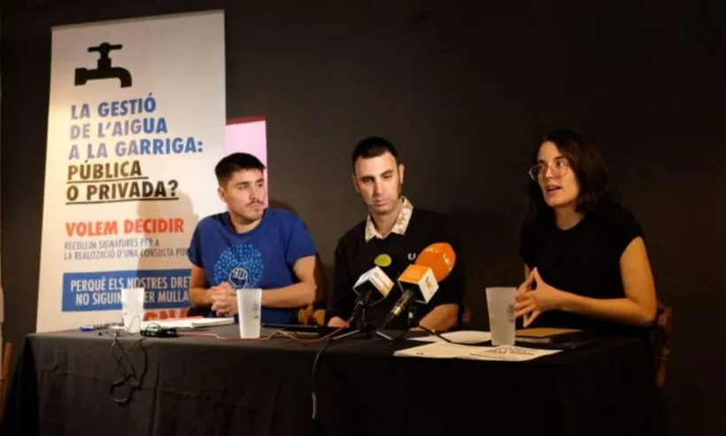 La reivindicació en favor d’una gestió pública i democràtica de l’aigua a la Garriga ve de lluny.
