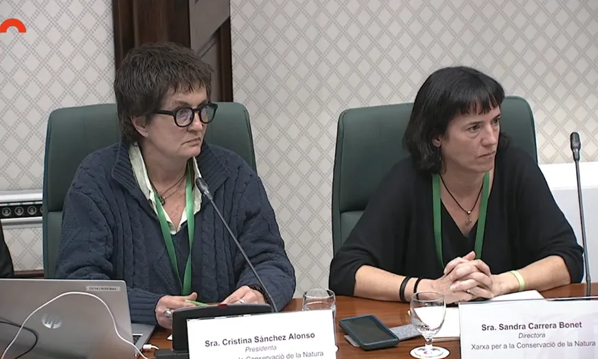 Compareixença de la XCN a la Comissió de Transició Ecològica del Parlament de Catalunya.