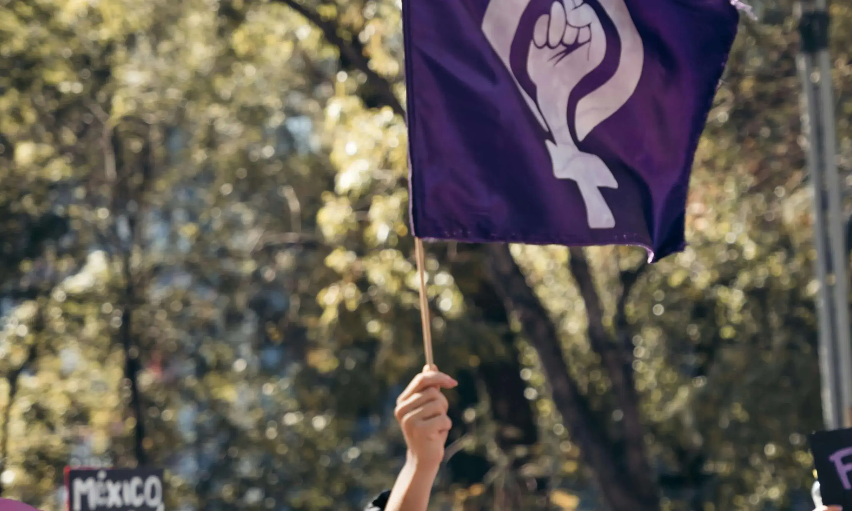 Noies en una manifestació feminista