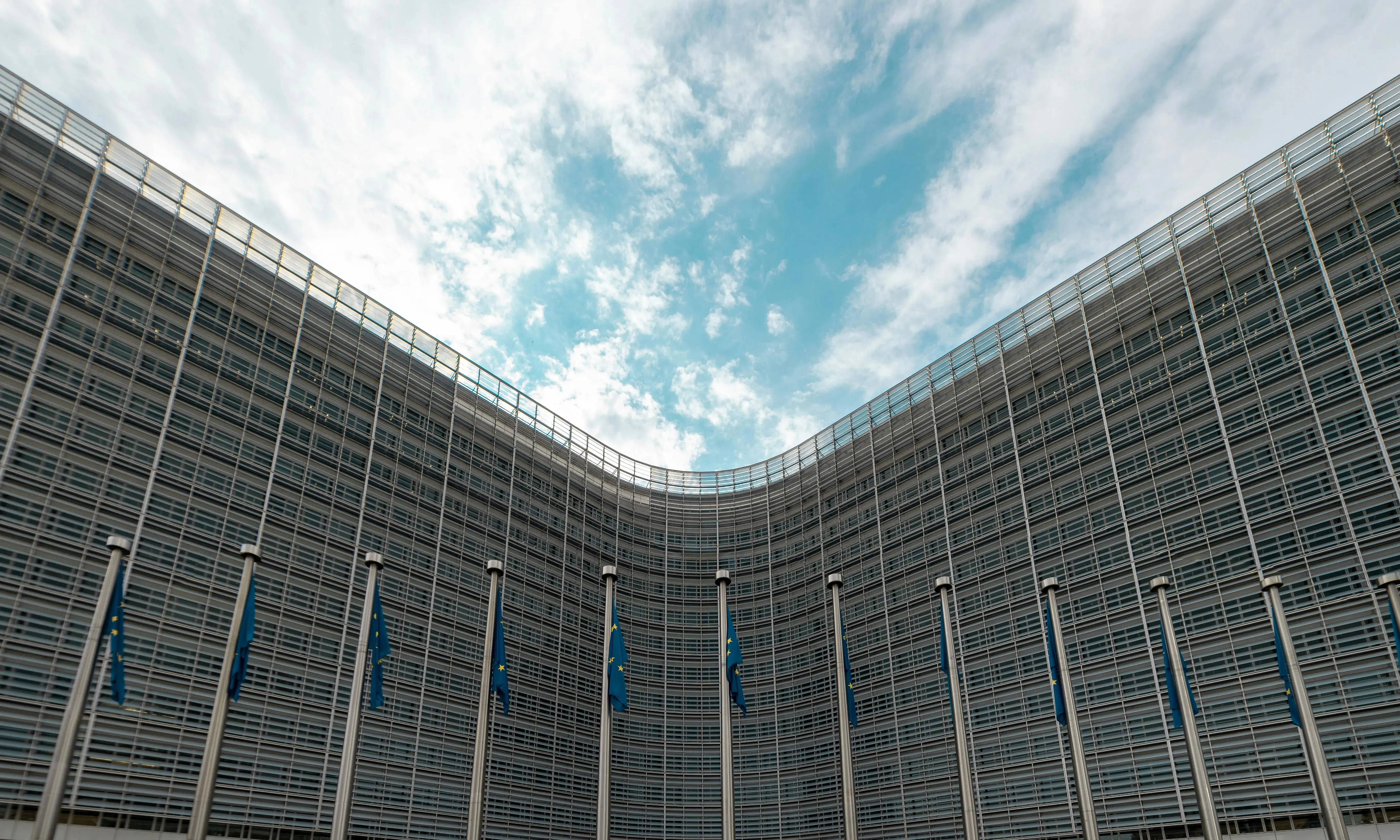 Edifici amb banderes europees