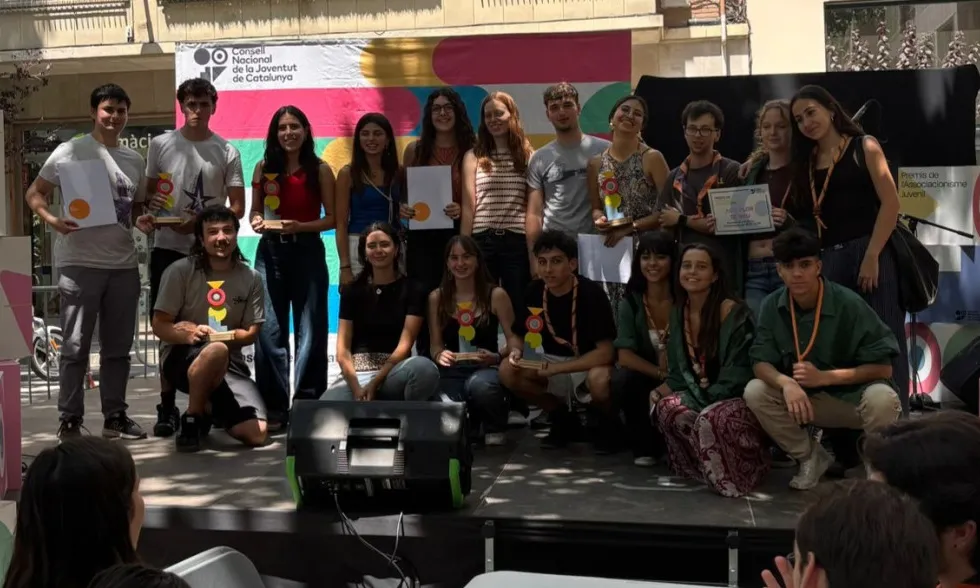 Les premiades dels sis projectes durant l'acte d'entrega de premis