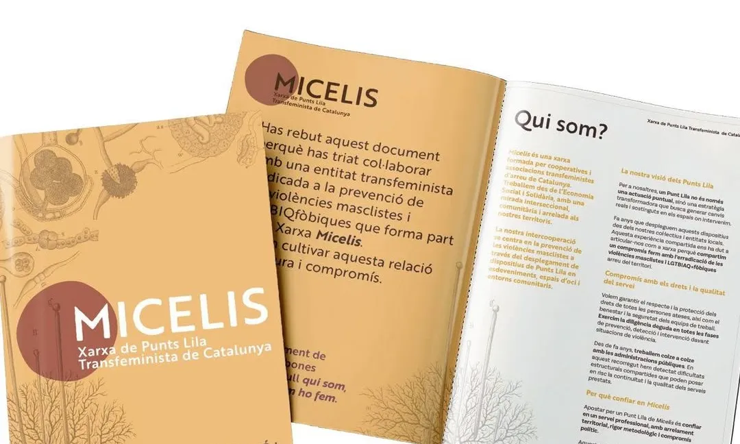 Micelis entén els punts lila com una eina col·lectiva per a la transformació social, allunyada de les lògiques capitalistes.