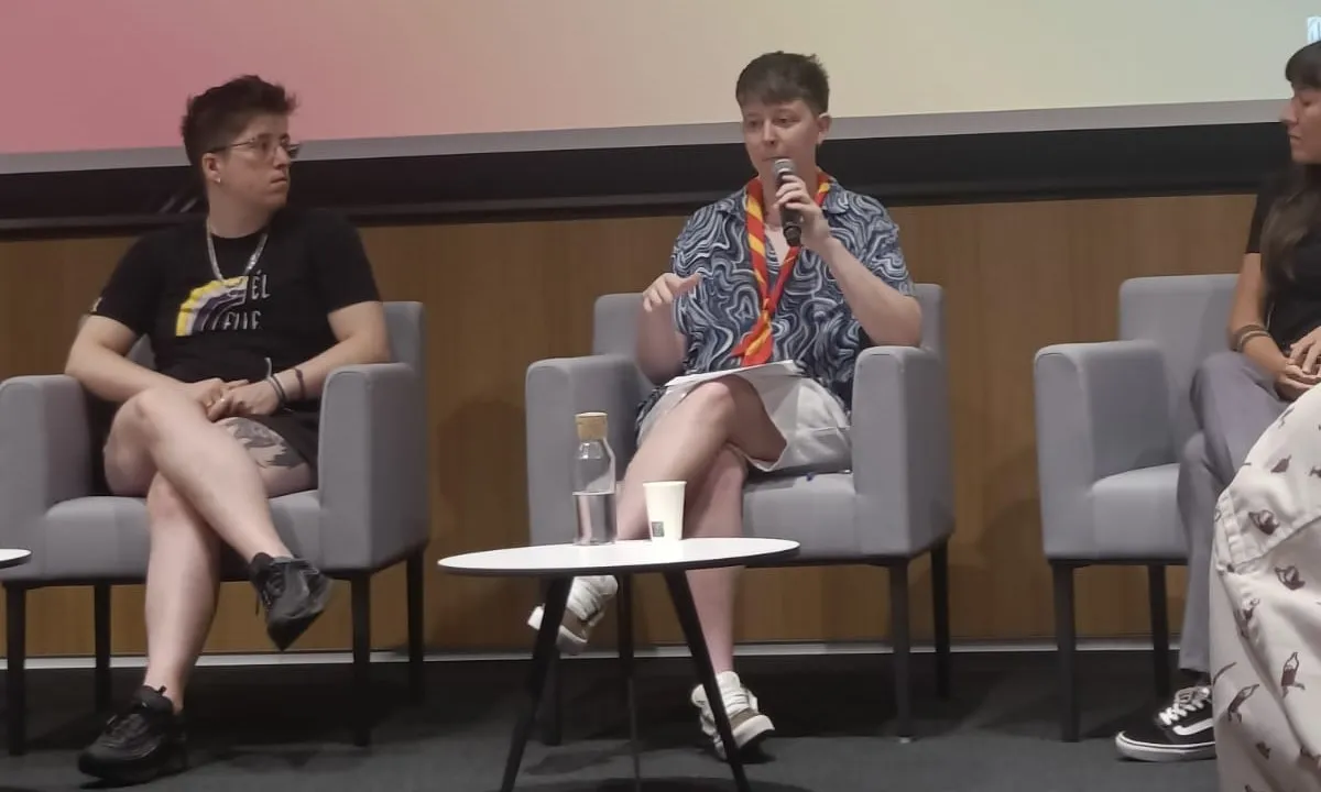 Intervenció de Cristina Malcolm durant l'acte de presentació