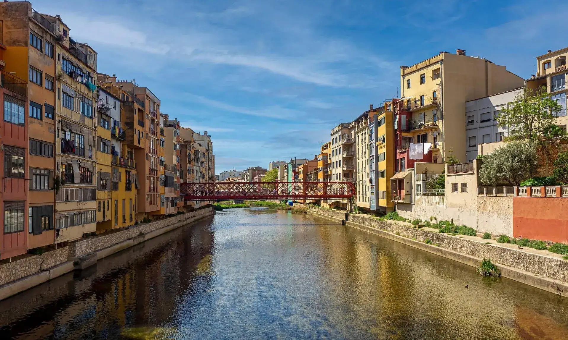 Imatge de la ciutat de Girona des del riu