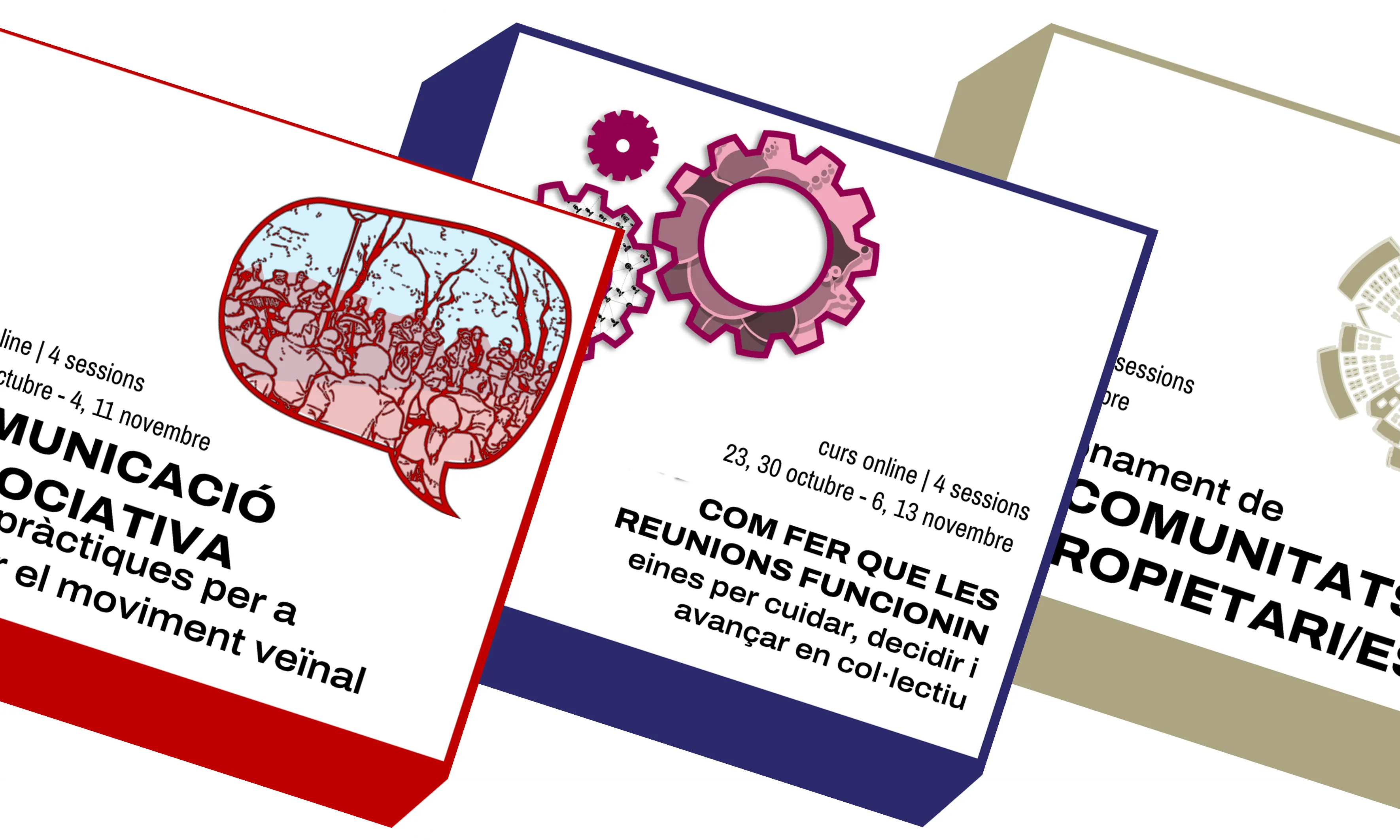 Tres cursos de l'Escola Veïnal de la CONFAVC