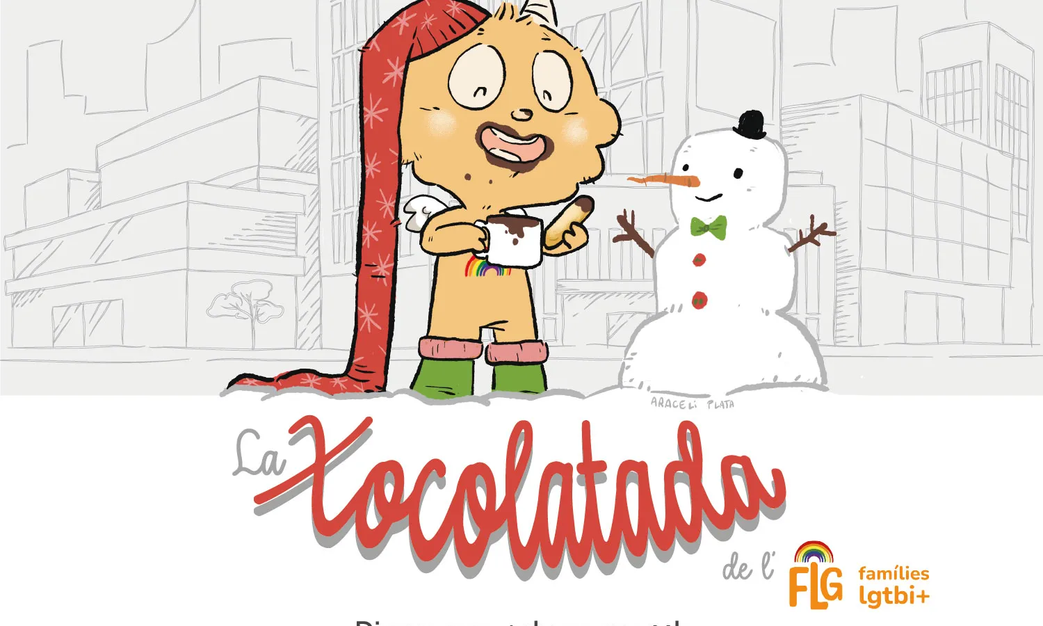 La xocolatada de l’Associació de Famílies LGTBI. Font: Associació de Famílies LGTBI