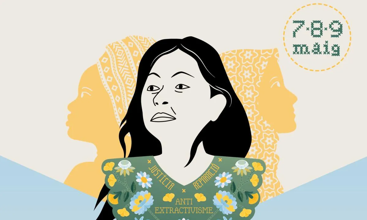 Cartell oficial de les jornades internacionals 'Teixir Memòries Ecofeministes'.