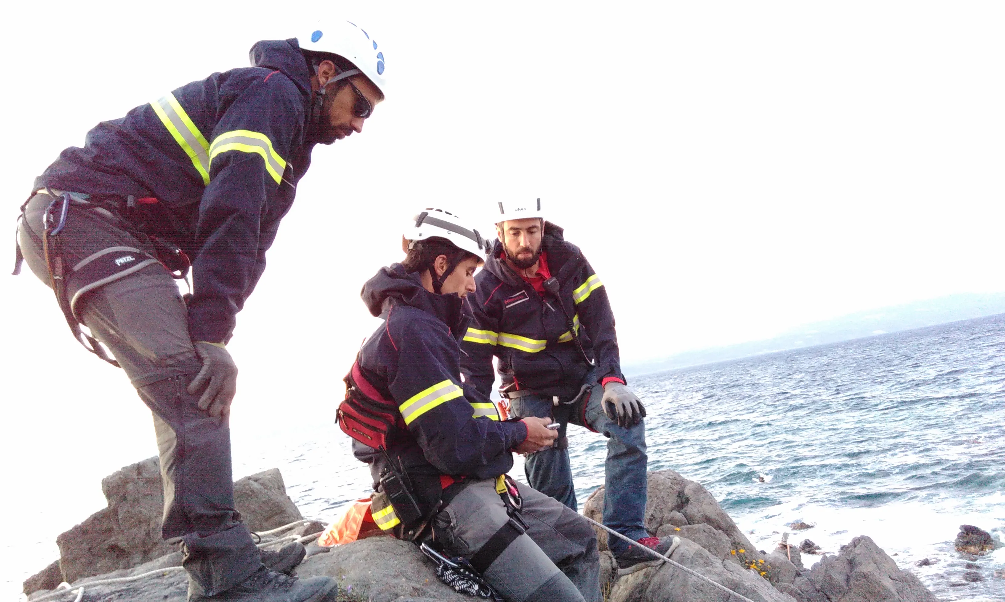 Operatiu de rescat a Lesbos.